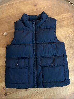 Old Navy Navy Quilted Puffer Vest for Kids